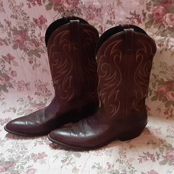Code West Shoes - Code West Dark Brown Cowboy Boots
